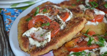 escalopes milanaises tomate mozzarella au four escalopes milanaises et tomates mozzarellas fondantes 1