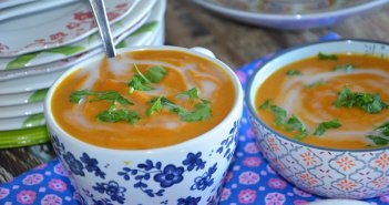 velouté de carottes au lait de coco et gingembre velouté de carottes au lait de coco et gingembre
