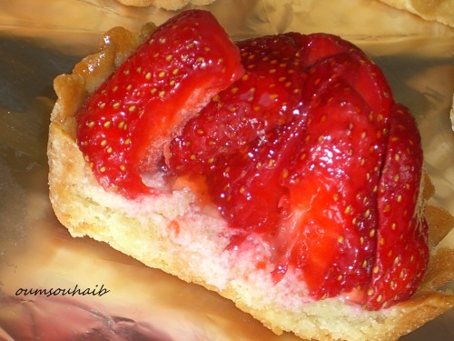 tartelette aux fraises gros plan