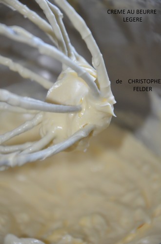 crème au beurre légère de Christophe Felder