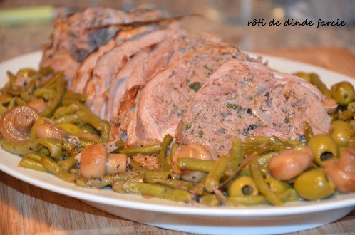 roti de dinde farci