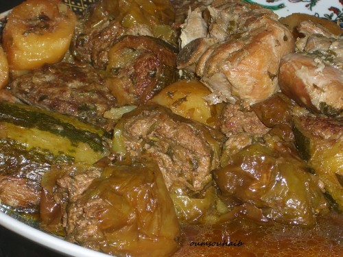 dolma algerienne legumes farcis en sauce recette viande hache