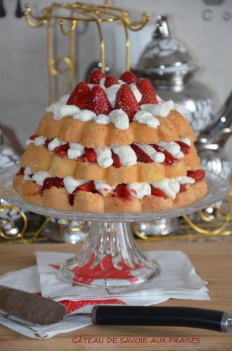 Gâteau de Savoie aux fraises