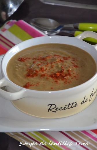 soupe de lentilles turc mercimek çorbasi