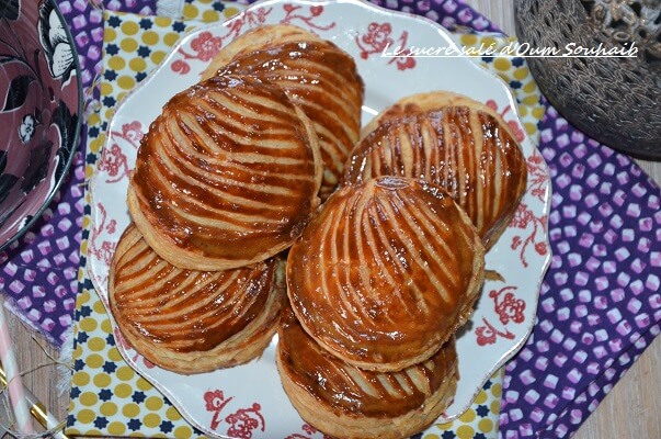 mini galette aux pommes- frangipane- recette galette individuelle fragipane