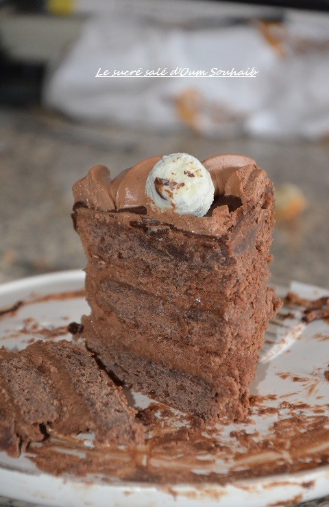 layer cake chocolat nutella
