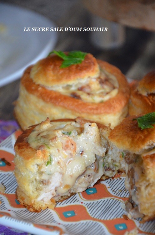 Bouchée à La Reine Au Poulet Champignons Et Béchamel