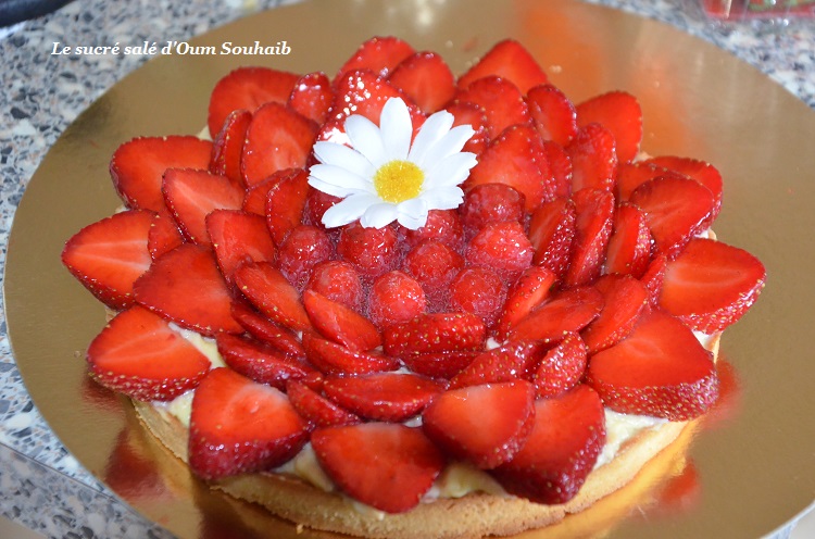 tarte fraises framboises avec ou sans crème pâtissière